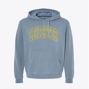 Leicester Vermont Trendy Block Pigment-Dyed Hoodie
