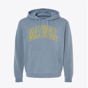Maxwell Nebraska Trendy Block Pigment-Dyed Hoodie