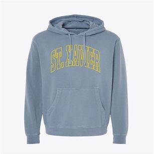 St. Xavier Montana Trendy Block Pigment-Dyed Hoodie