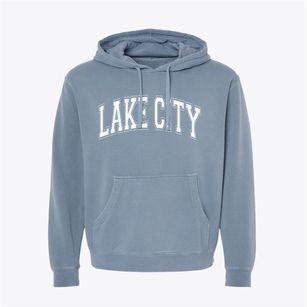 Lake City Minnesota Varsity Pigment-Dyed Hoodie