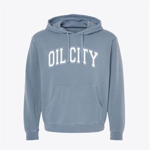 Oil City Louisiana Varsity Pigment-Dyed Hoodie