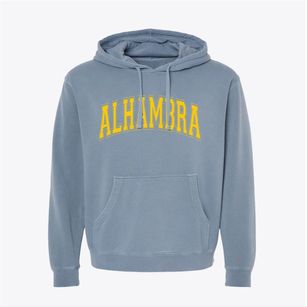 Alhambra California Varsity Pigment-Dyed Hoodie
