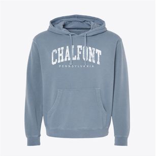 Chalfont Pennsylvania Urban Vibe Pigment-Dyed Hoodie