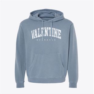 Valentine Nebraska Urban Vibe Pigment-Dyed Hoodie