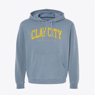 Clay City Kentucky Urban Vibe Pigment-Dyed Hoodie