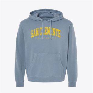 San Clemente California Urban Vibe Pigment-Dyed Hoodie