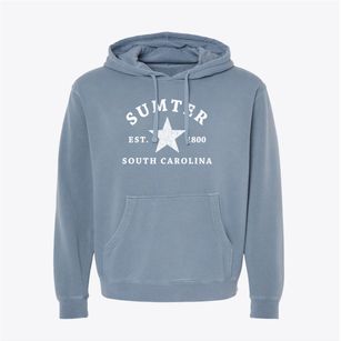 Sumter South Carolina Star Pigment-Dyed Hoodie