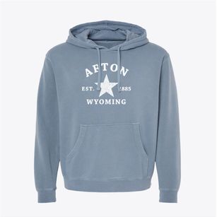 Afton Wyoming Star Pigment-Dyed Hoodie