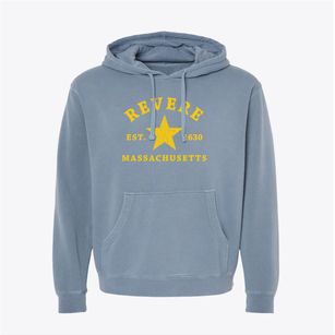 Revere Massachusetts Star Pigment-Dyed Hoodie