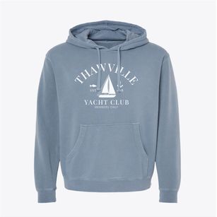 Thawville Illinois Yacht Club Pigment-Dyed Hoodie