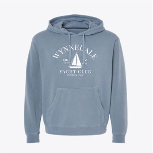 Wynnedale Indiana Yacht Club Pigment-Dyed Hoodie
