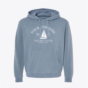 Four Corners Texas Yacht Club Pigment-Dyed Hoodie
