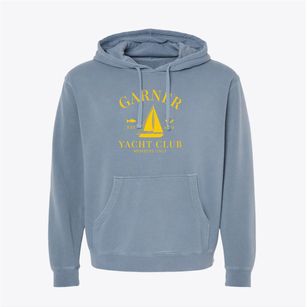 Garner Iowa Yacht Club Pigment-Dyed Hoodie