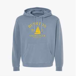 Bushton Kansas Yacht Club Pigment-Dyed Hoodie