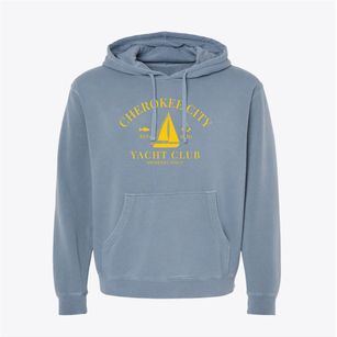 Cherokee City Arkansas Yacht Club Pigment-Dyed Hoodie