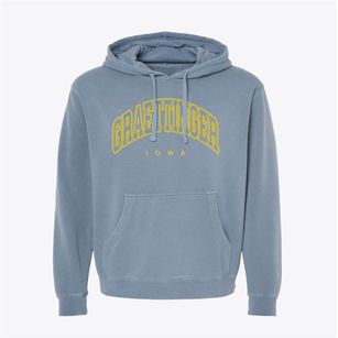 Graettinger Iowa Inline Pigment-Dyed Hoodie