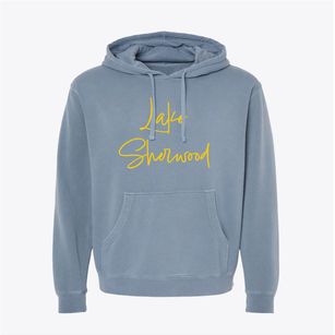 Lake Sherwood Wisconsin Freestyle Pigment-Dyed Hoodie