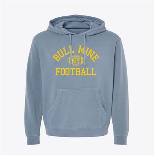 Bull Mine New York Football Pigment-Dyed Hoodie
