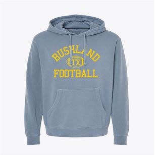 Bushland Texas Football Pigment-Dyed Hoodie
