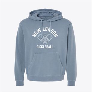 New London Connecticut Pickleball Pigment-Dyed Hoodie