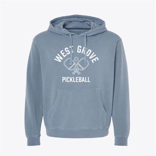 West Grove Iowa Pickleball Pigment-Dyed Hoodie