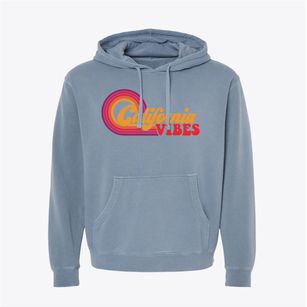  California Retro Vibes Pigment-Dyed Hoodie