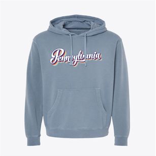  Pennsylvania Retro Candy Vibes Pigment-Dyed Hoodie