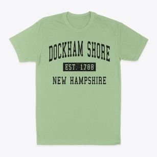 Dockham Shore New Hampshire Classic Established Classic Dad T-Shirt