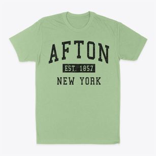 Afton New York Classic Established Classic Dad T-Shirt
