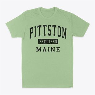 Pittston Maine Classic Established Classic Dad T-Shirt