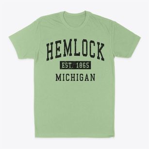 Hemlock Michigan Classic Established Classic Dad T-Shirt
