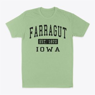 Farragut Iowa Classic Established Classic Dad T-Shirt