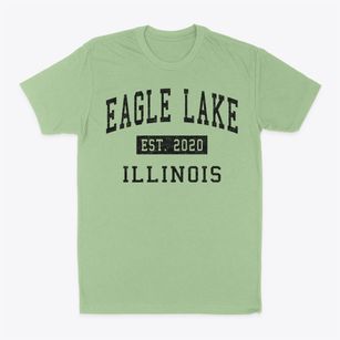 Eagle Lake Illinois Classic Established Classic Dad T-Shirt