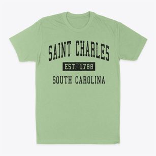 Saint Charles South Carolina Classic Established Classic Dad T-Shirt