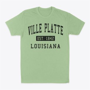 Ville Platte Louisiana Classic Established Classic Dad T-Shirt