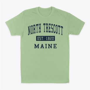 North Trescott Maine Classic Established Classic Dad T-Shirt