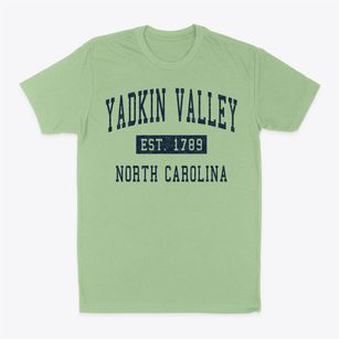 Yadkin Valley North Carolina Classic Established Classic Dad T-Shirt
