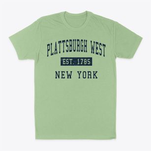 Plattsburgh West New York Classic Established Classic Dad T-Shirt