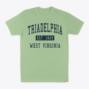 Triadelphia West Virginia Classic Established Classic Dad T-Shirt