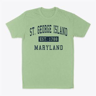 St. George Island Maryland Classic Established Classic Dad T-Shirt