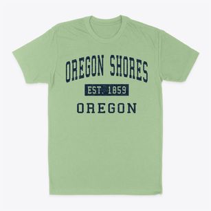 Oregon Shores Oregon Classic Established Classic Dad T-Shirt