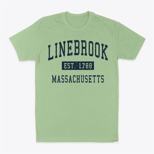 Linebrook Massachusetts Classic Established Classic Dad T-Shirt