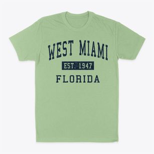 West Miami Florida Classic Established Classic Dad T-Shirt