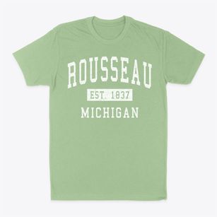 Rousseau Michigan Classic Established Classic Dad T-Shirt