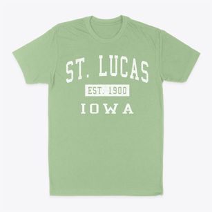 St. Lucas Iowa Classic Established Classic Dad T-Shirt