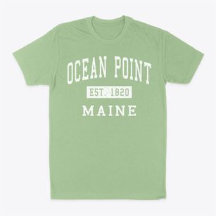 Ocean Point Maine Classic Established Classic Dad T-Shirt