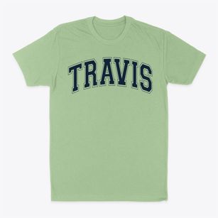 Travis Elementary School Varsity Arch Classic Dad T-Shirt
