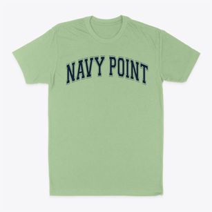 Navy Point Elementary School Varsity Arch Classic Dad T-Shirt