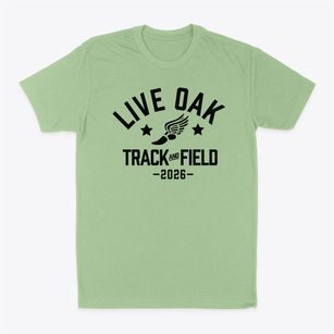 Live Oak Elementary & Middle School Track and Field Classic Dad T-Shirt