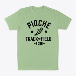 Pioche Elementary School Track and Field Classic Dad T-Shirt